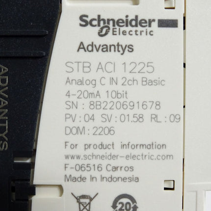 Schneider Electric Advantys STB ACI 1225 STBACI1225 + STB XBA 1000 / Unbenutzt - Maranos.de