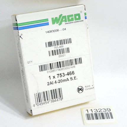Wago 753-466 2-Kanal-Analogeingang / Neu OVP versiegelt - Maranos.de
