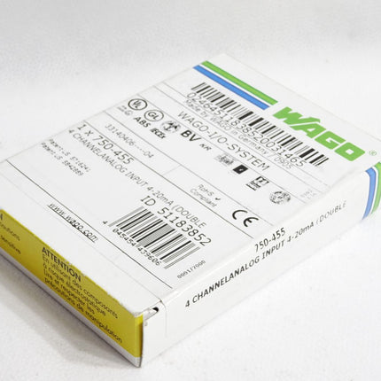 Wago 750-455 4-Kanal-Analogeingang / Neu OVP versiegelt - Maranos.de