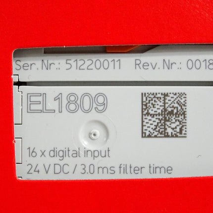 Beckhoff EL1809 Rev.0018 digitale Eingangsklemme / Neu OVP versiegelt - Maranos.de
