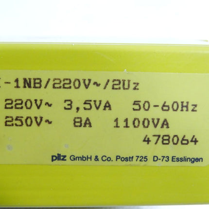 Pilz 478064 Sicherheitsschaltgerät P1I-1NB/220VAV/2Uz - Maranos.de