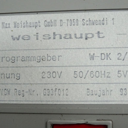 Weishaupt Programmgeber W-DK 2/02