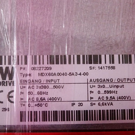 SEW Eurodrive Umrichter MCF41A0040-5A3-4-00 MCF41A-00 MDX60A0040 / Neu OVP - Maranos.de