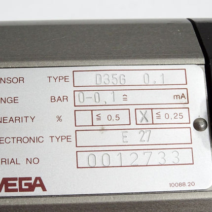 VEGA D35G 0,1 Drucktransmitter - Maranos.de