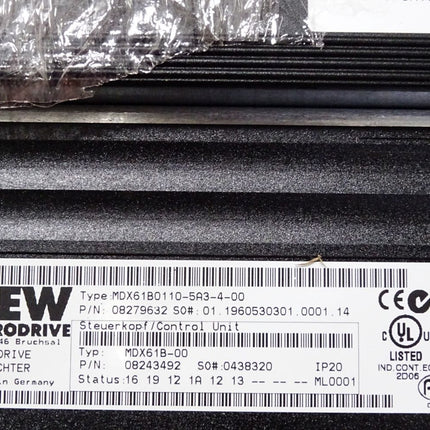 SEW Eurodrive Umrichter MDX61B0110-5A3-4-00 08279632 MDX61B-00 MDX60A0110 / Neu - Maranos.de