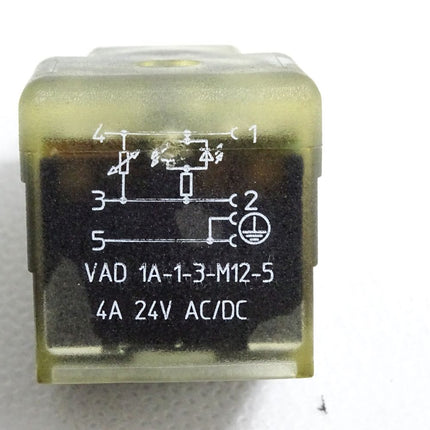 Lumberg Automation Rundsteckverbinder VAD1A-1-3-M12-5 4A 24V AC/DC / Neu