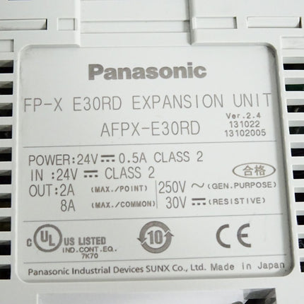 Panasonic FP-X E30RD Expansion Unit AFPX-E30RD