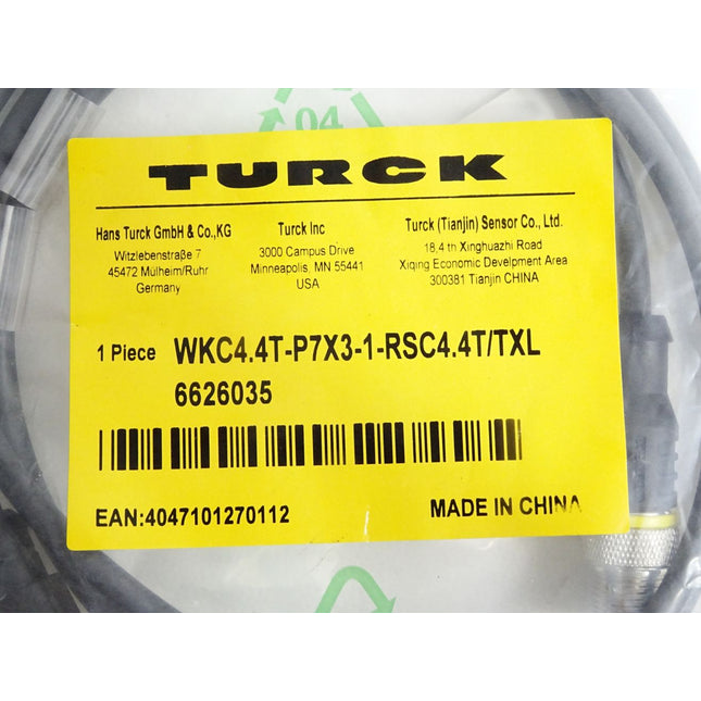Turck Verbindungsleitung 6626035 WKC4.4T-P7X3-1-RSC4.4T/TXL / Neu OVP