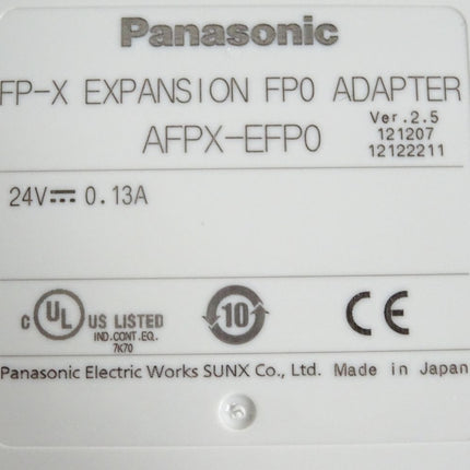 Panasonic FP-X Expansion FP0 Adapter AFPX-EFP0