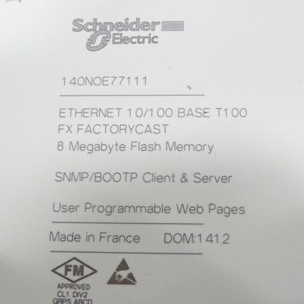 Schneider Electric 140NOE77111 Ethernet 10/100 Base T100 - Maranos.de