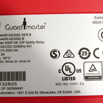 Allen Bradley Guard Master Safety Relay 440R-M23092 MSR138.1DP / Neu OVP - Maranos.de