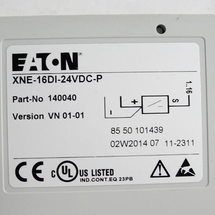 Eaton 140040 XNE-16DI-24VDC-P Digitale Eingangskarte XION ECO - Maranos.de