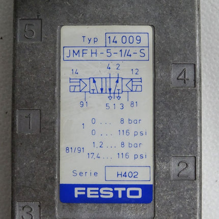 Festo Magnetventil 14009 JMFH-5-1/4-S