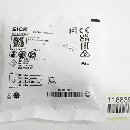 Sick Reflexions-Lichtschranke 6013551 VL18-4P3240 / Neu OVP - Maranos.de