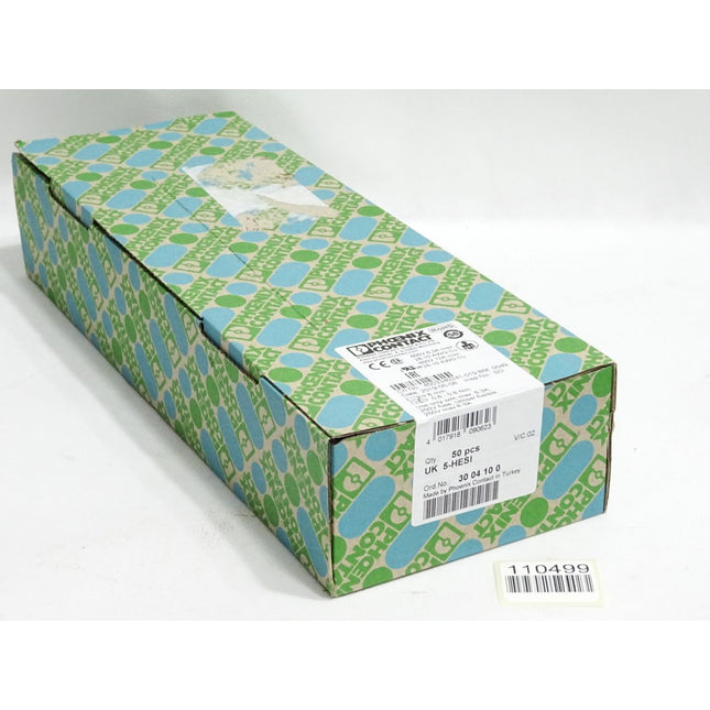 Phoenix Contact 3004100 Inhalt:50 Stück UK 5-HESI / Neu OVP versiegelt - Maranos.de