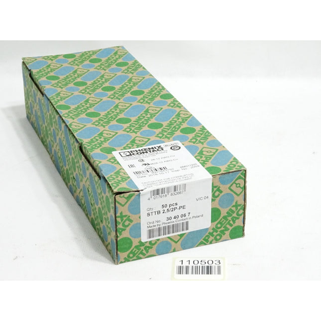 Phoenix Contact 3040067 Inhalt:50 Stück STTB 2,5/2P-PE / Neu OVP versiegelt - Maranos.de
