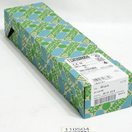 Phoenix Contact 3031238 Inhalt:50 Stück ST2,5-PE / Neu OVP versiegelt - Maranos.de