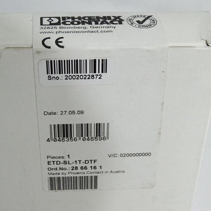 Phoenix Contact 2866161 ETD-SL-1T-DTF Zeitrelais / Neu OVP versiegelt