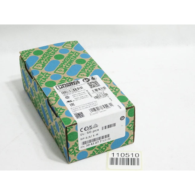 Phoenix Contact 3043077 Inhalt:50 Stück SP2,5/1-R / Neu OVP versiegelt - Maranos.de