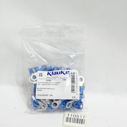 Klauke 6306 Inhalt:100 Stück Isolierte Quetschkabelschuhe blau / Neu OVP - Maranos.de