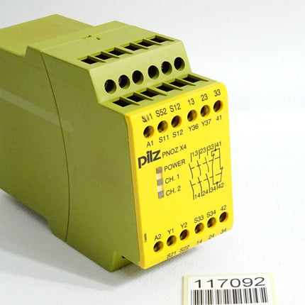 Pilz 774730 PNOZ X4 24VDC 3n/o 1n/c Sicherheitsschaltgerät