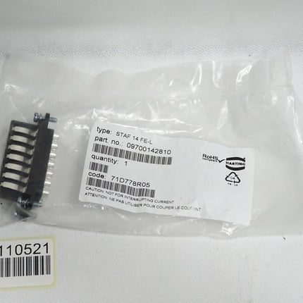 Harting Stecker 09700142810 STAF 14 FE-L / Neu OVP - Maranos.de