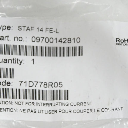 Harting Stecker 09700142810 STAF 14 FE-L / Neu OVP - Maranos.de