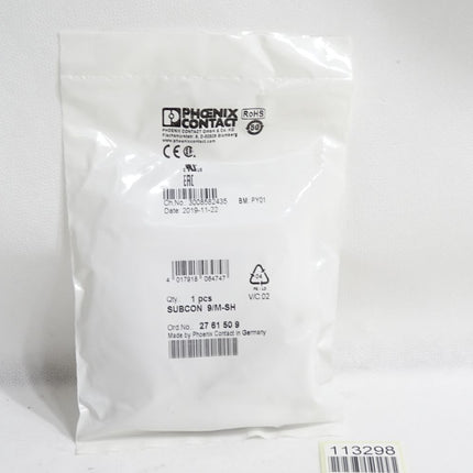 Phoenix Contact 2761509  SUBCON 9/M-SH D-SUB-Busstecker / Neu OVP - Maranos.de