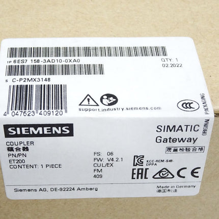 Siemens Gateway 6ES7158-3AD10-0XA0 6ES7 158-3AD10-0XA0 / Neu OVP versiegelt - Maranos.de