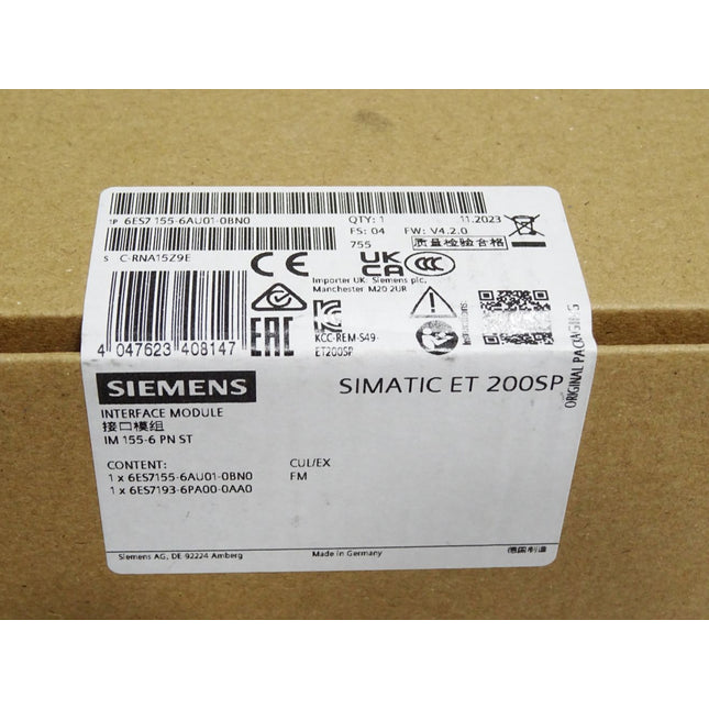 Siemens ET200SP IM155 6ES7155-6AU01-0BN0 6ES7 155-6AU01-0BN0 Neu OVP versiegelt - Maranos.de
