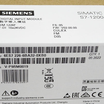 Siemens S7-1200 6ES7226-6BA32-0XB0 6ES7 226-6BA32-0XB0 Neu OVP versiegelt - Maranos.de