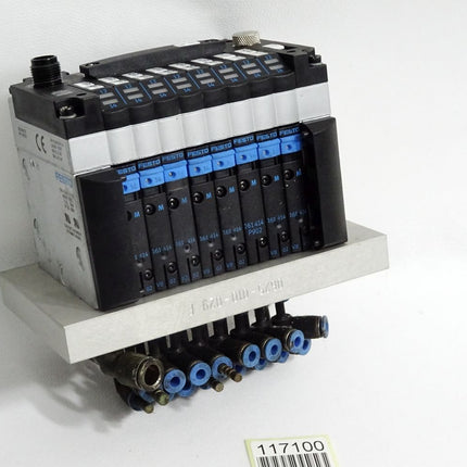 Festo Ventilinsel 187502 + 165809 CPV10-GE-DIO1-8 + 18200 CPV-10-VI + 161414