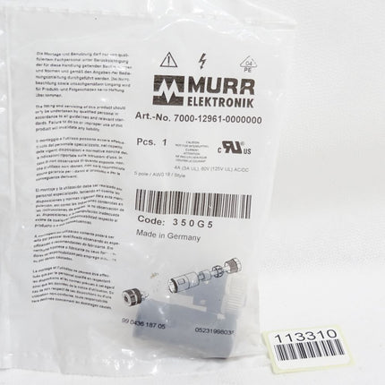 Murr Elektronik 7000-12961-0000000 Schraubklemmanschluss 5-polig Buchse/ Neu OVP - Maranos.de