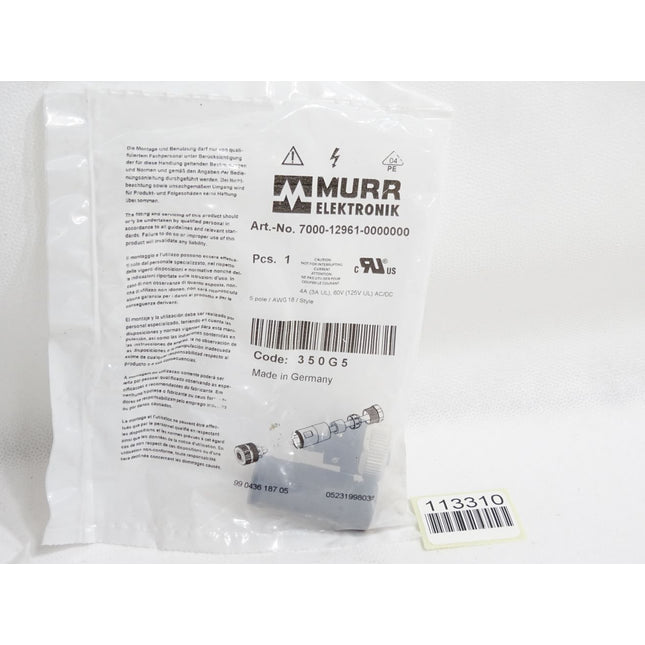 Murr Elektronik 7000-12961-0000000 Schraubklemmanschluss 5-polig Buchse/ Neu OVP - Maranos.de