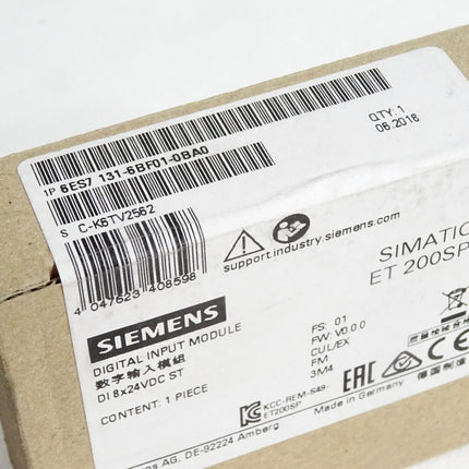 Siemens ET200SP DI 6ES7131-6BF01-0BA0 6ES7 131-6BF01-0BA0 / Neu OVP versiegelt