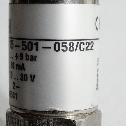 KHS Till 0715-501-058/C22 -1…+9bar 4…20mA Pressure Transmitter / Unbenutzt