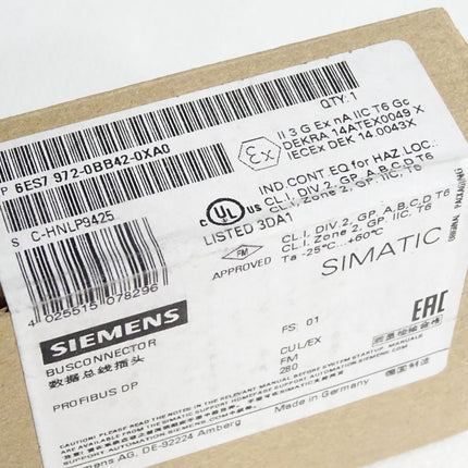 Siemens Busconnector 6ES7972-0BB42-0XA0 6ES7 972-0BB42-0XA0 / Neu OVP versiegelt