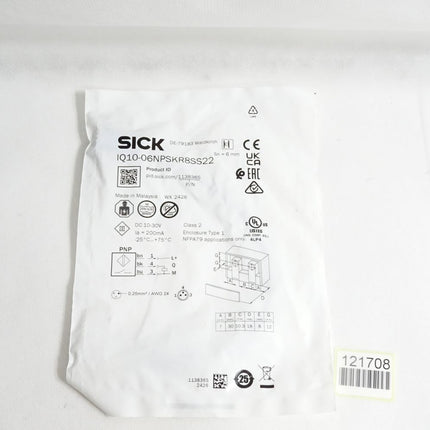 Sick Induktiver Näherungssensor IQ10-06NPSKR8SS22 1138365 / Neu OVP
