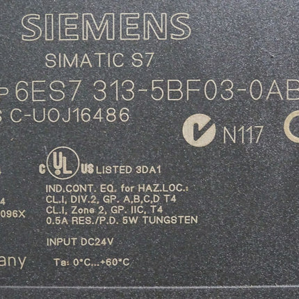 Siemens S7-300 CPU313C 6ES7313-5BF03-0AB0 6ES7 313-5BF03-0AB0 - Maranos.de