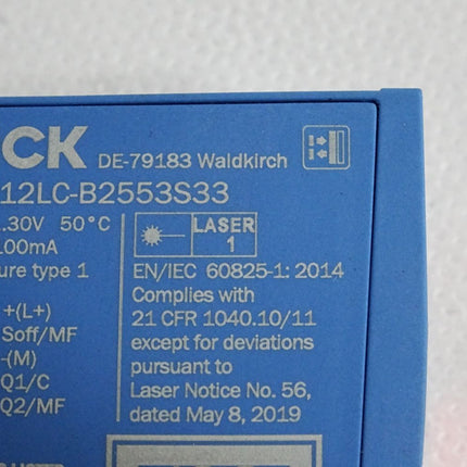 Sick Powerprox Lichtlaufzeitsensor WTT12LC-B2553S33 1139591