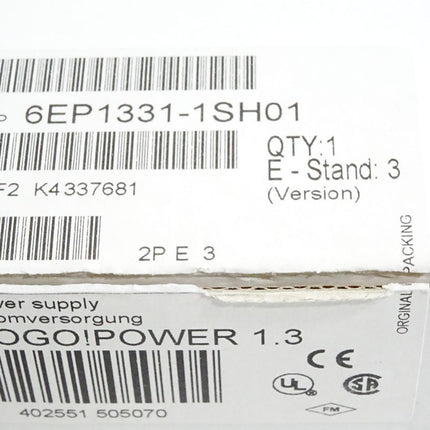Siemens Logo! Power 6EP1331-1SH01 / Neu OVP - Maranos.de