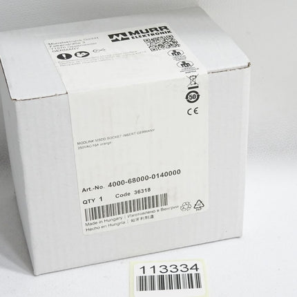 Murr Elektronik 4000-68000-0140000 Steckdoseneinsatz DE / Neu OVP versiegelt - Maranos.de