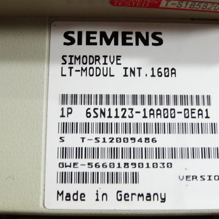 Siemens Simodrive LT-Modul INT.160A 6SN1123-1AA00-0EA1 Version A
