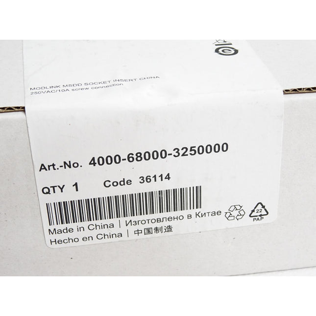 Murr Elektronik 4000-68000-3250000 Steckdoseneinsatz China / Neu OVP versiegelt - Maranos.de