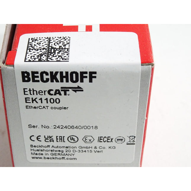 Beckhoff EK1100 EtherCAT Koppler / Neu OVP versiegelt - Maranos.de