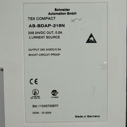 Schneider Automation TSX COMPACT AS-BDAP-216N - Maranos.de