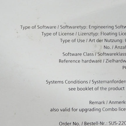 Siemens Software Update Service STEP 7 Safety Advanced V18 SUS-220514 / Neu OVP