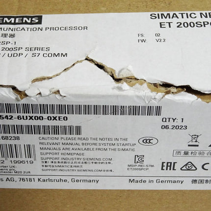 Siemens ET200SPCP CP1542SP-1 6GK7542-6UX00-0XE0 / Neu OVP