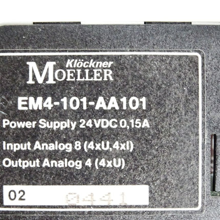 Moeller Set EM4-201-DX2 EM4-101-AA101 PS4-201-MM1 PS4-151-MM1 PS4-341-MM1 Defekt
