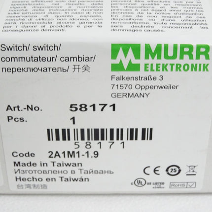 Murr Elektronik 58171 Unmanaged Switch 8 Ports / Neu OVP versiegelt